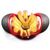 Beylos Easy Grip Apple Corer Slicer-Divider-Cutter-Wedger, Ergonomic Rubber Grip Handle,