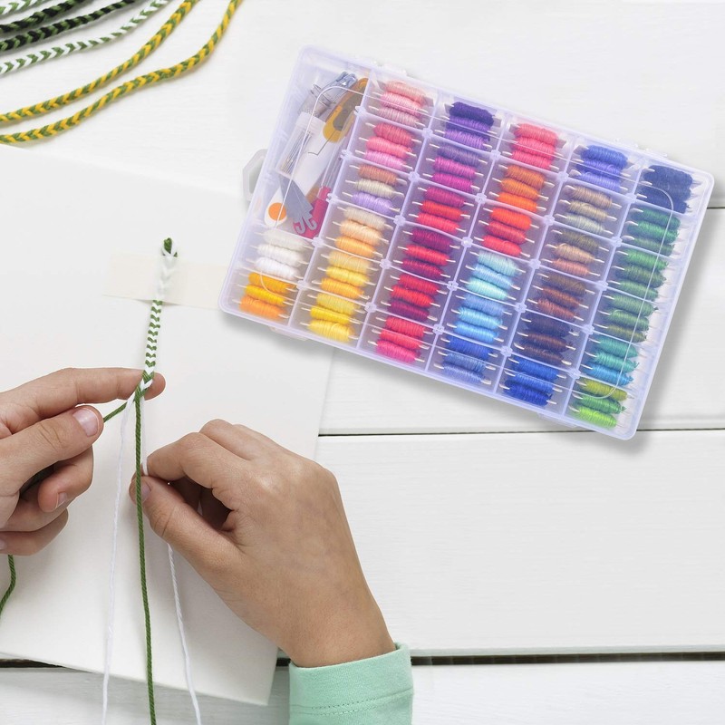 Peirich Embroidery Thread Cross Stitch Threads, 110 Colours Embroidery Threads