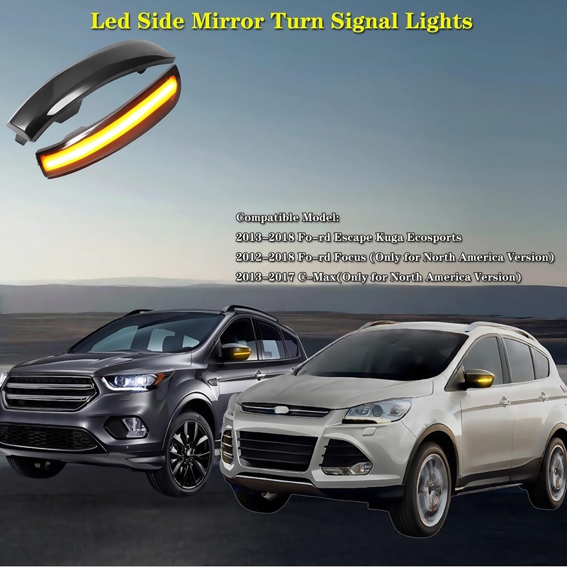 HAHLOMEI Sequential Dynamic LED Turn Signal Light Side Mirror Marker
