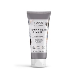 I LOVE Naturals Tonka Bean and Myrrh Hand Lotion - Hand Lotion for Dry Skin - Moisturizing Lotion with Shea Butter and Coconut Oil - 100 ml