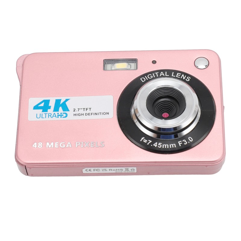 4K Digital Camera 48MP HD 2.7 Inch Screen 8X Zoom
