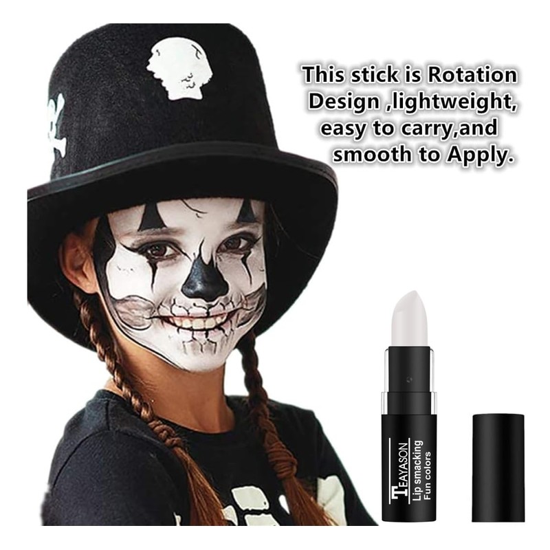 3 Colors Gothic Matte Lipstick Set, Vampire Black White Red