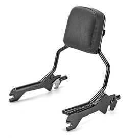 Wsays Passenger Backrest Standard Height Sissy Bar Compatible with Harley Softail Fat Boy FLFB FLFBS Breakout FXBR FXBRS 2018-2025, Black