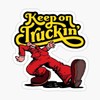 Keep On Truckin | Vinyl | Decal for Car Bumper,