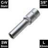 8 mm Long 12-Point Socket Spanner Insert / Socket Multi-Tooth