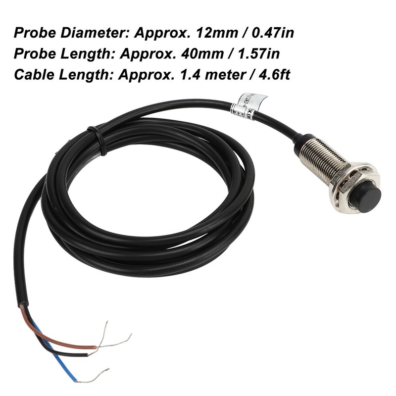 4 Sets Proximity Sensor 3 Wire NPN NC Contact Inductive