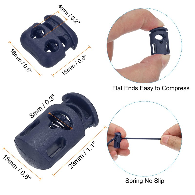 PATIKIL 16 Yard Elastic Bungee Cord & 10pcs Single Hole