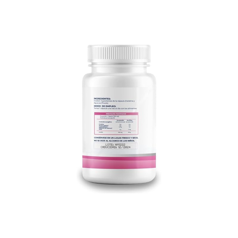 Naima Kit Citrato Magnesio Inositol 100 Cápsulas Suplemento Alimenticio Puro