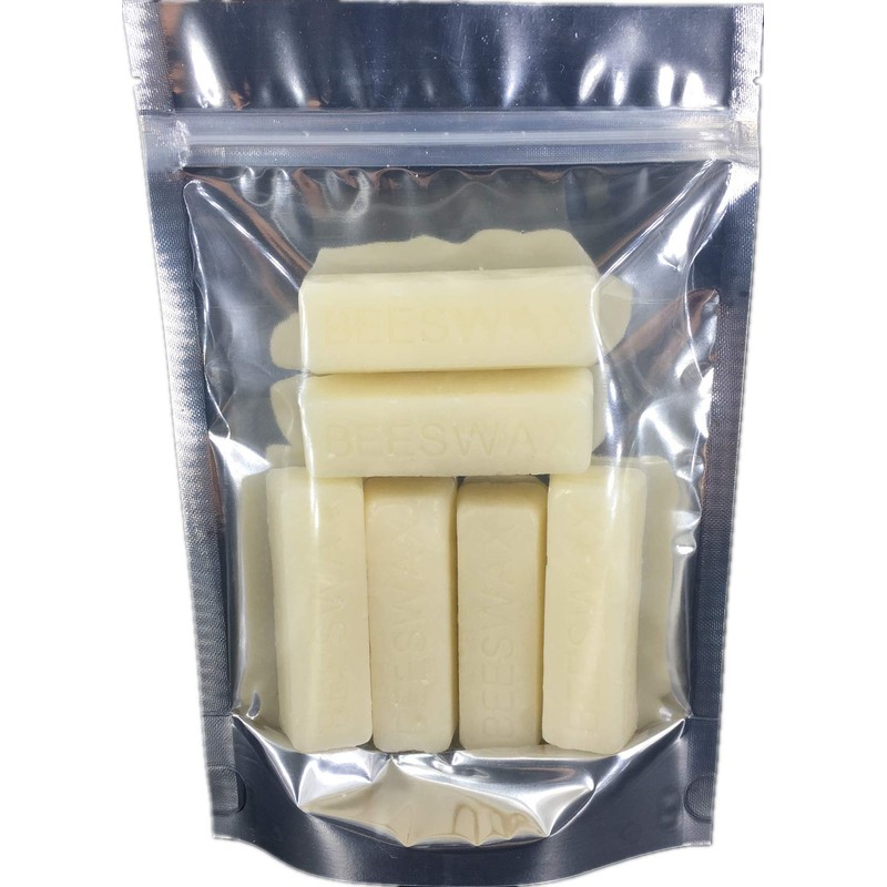 Beesworks White Beeswax Bars (6 oz) | 100% Pure, Cosmetic