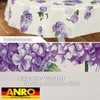 ANRO Oilcloth Tablecloth Wax Tablecloth Washable Garden Tablecloth Round Oval