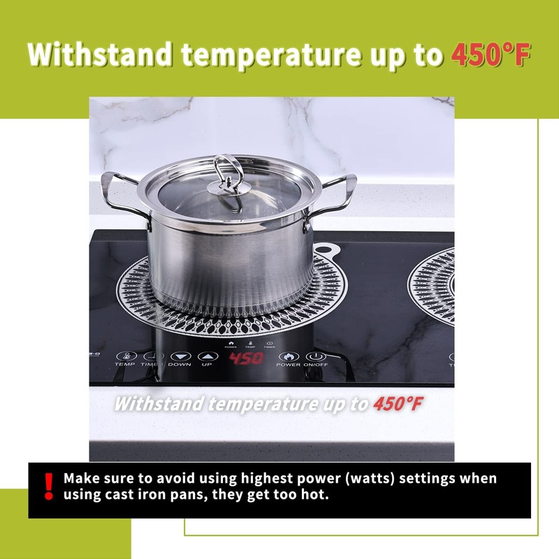 Cook's Aid 2 Pcs Induction Cooktop Protector Mat - (Magnetic)