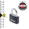 Master Lock 9140EURDBLK Pack of 2 Key Padlocks in Aluminium