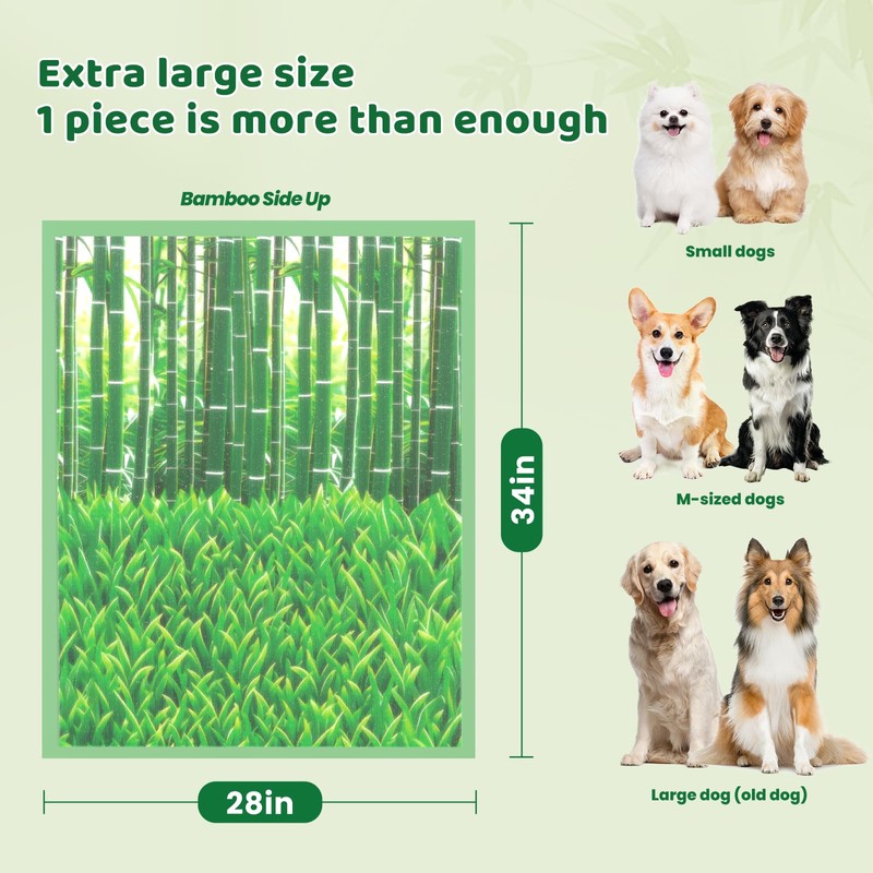 DOGGO DOUG Puppy Pads XL 60 Count - 28"x34" Extra