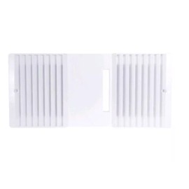 Tekquest Rush Hampton / Tekquest CA-90 Ductless Exhaust Fan Grille and Louver - White