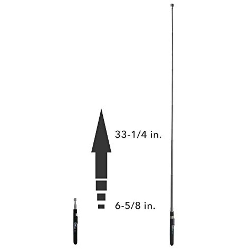 Ullman HT-1 Telescoping Hi-Tech Magnetic Pick-up Tool with Powercap, 6-5/8"