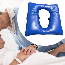 TENOL Bedside Commode Seat Cushion,Waterproof Universal Seats Pad Cover Toilet Seat Cushion for Home,Commode Chair, Seniors,Elderly, Deep Blue