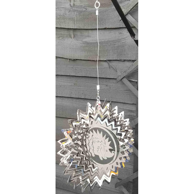 Stainless Steel Wind Spinner - 3D Mobile - Hedgehog Spinner