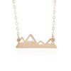Mountain Necklace - Four Peak Mountain Necklace In Silver, Gold