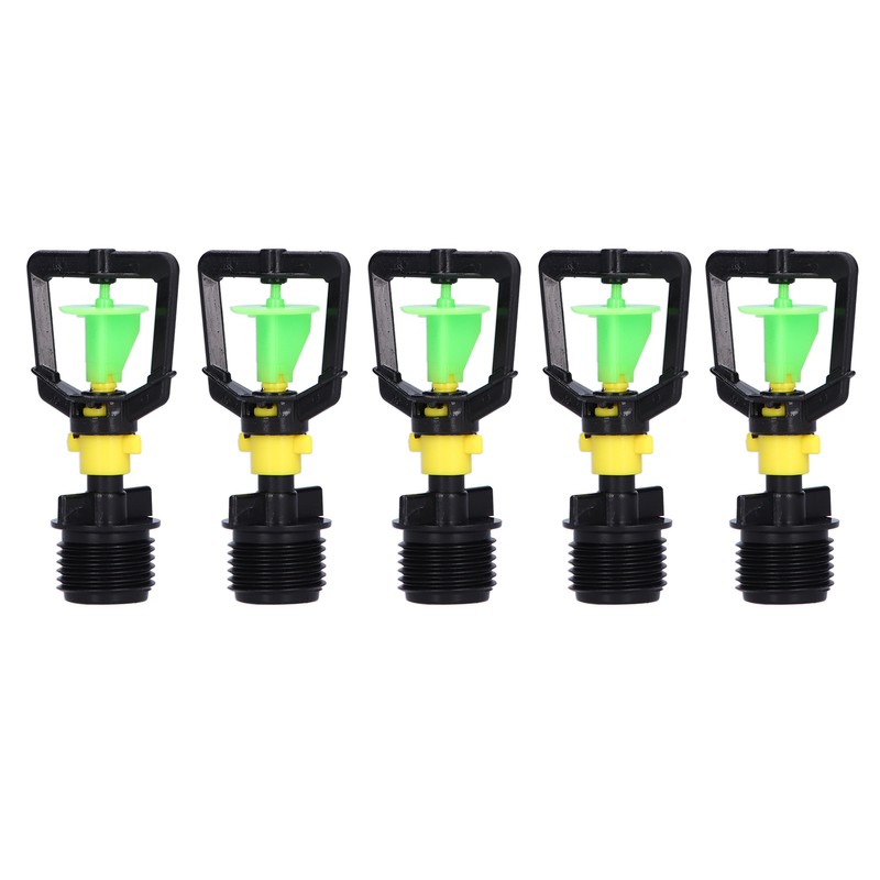 5PCS G1/2 Male Thread Rotating Sprinkler Nozzle Spray Head Misting