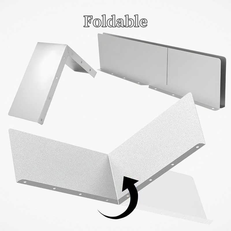 4 Pcs Gutter Valley Splash Guards,Aluminum Rain Diverter Roofing Gutter
