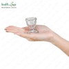HealthAndYoga™ ChillEyes Transparent Glass Eye Wash Cup - Effective Eye