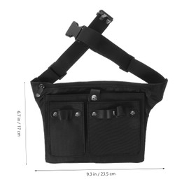 VICASKY Professional Barber Shears Holder Pouch Black Durable Soft Waist Bag for Hairstylists Portable Lightweight Hairdresser Tools Organizer for Salon Use