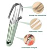 Gdraco 3-in-1 Stainless Steel Fruit Cutter Watermelon Cutter Stainless Steel