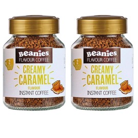 Beanies Creamy Caramel Flavour Instant Coffee 50g, 2 Pack