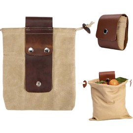 Nail Bag Waist Bag Tool Bag Dump Pouch Foldable Utility Dump Pouch for Outdoor Portable Fruit Picking Bag