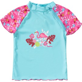 Playshoes Swimming Set, Two-Piece Swimwear, Swimming Shirt, Swimming Shorts, Unisex, Children's, UV Protection, flamingo