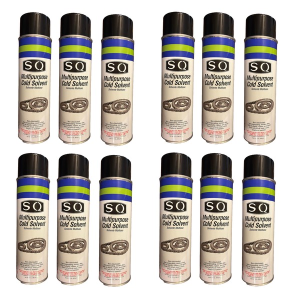 SQ Multipurpose Cold Solvent and Degreaser, 12 oz per can