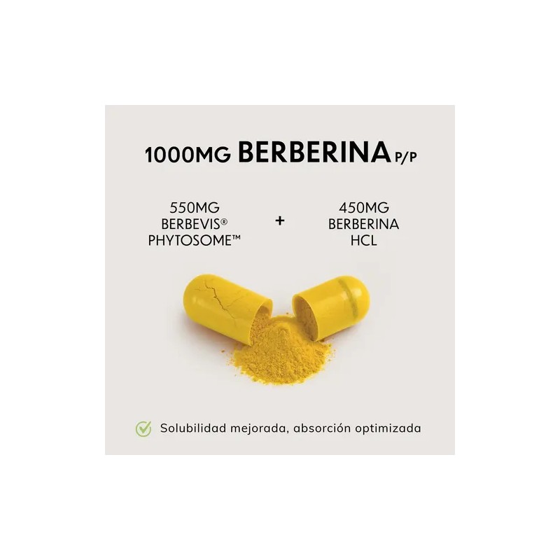 Berberina Liposomal Vitfinity 1000mg con Berbevis y HCL, 60 DRCaps