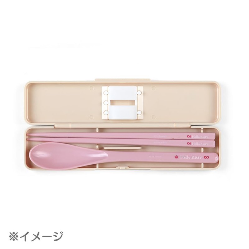 Sanrio 298425 SANRIO Chopsticks & Spoon Set, Hangyodon, Half Fish,