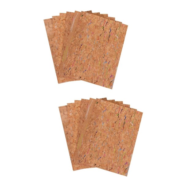 TEHAUX 12pcs DIY Cork Leather Craft Kit Versatile Mood-Boosting Quality