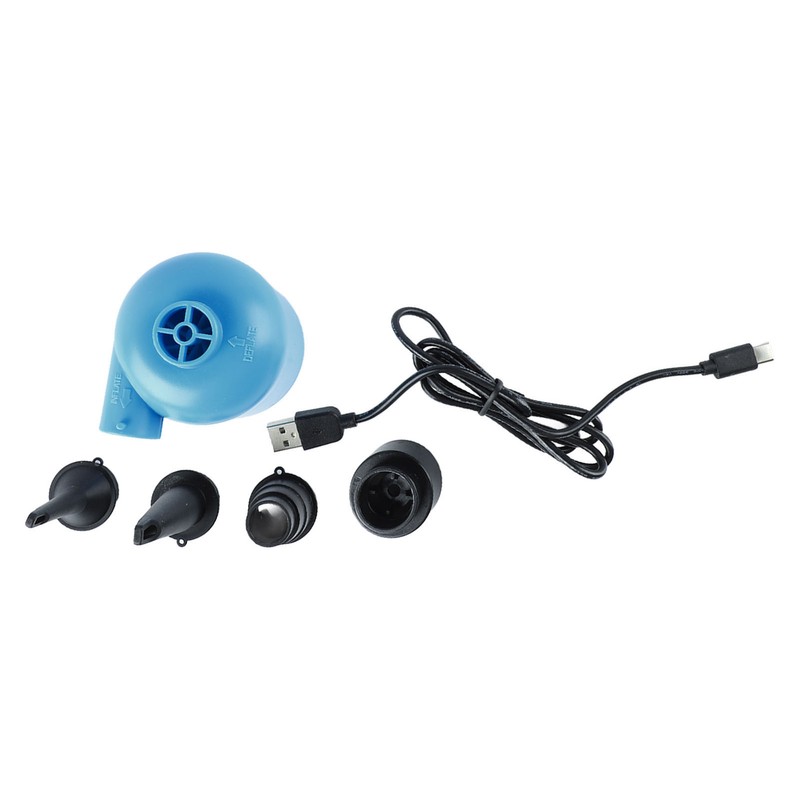 Electric Air Pump Portable Blue Inflator Deflator Pump Perfect for