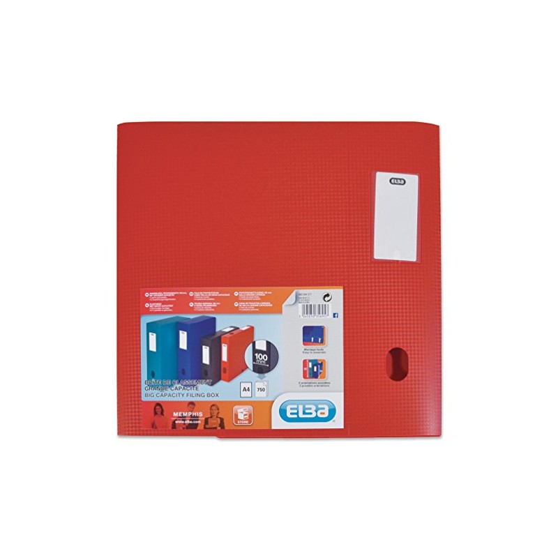 ELBA 400094577 File Box for Mounting Spine 100 mm Polypropylene