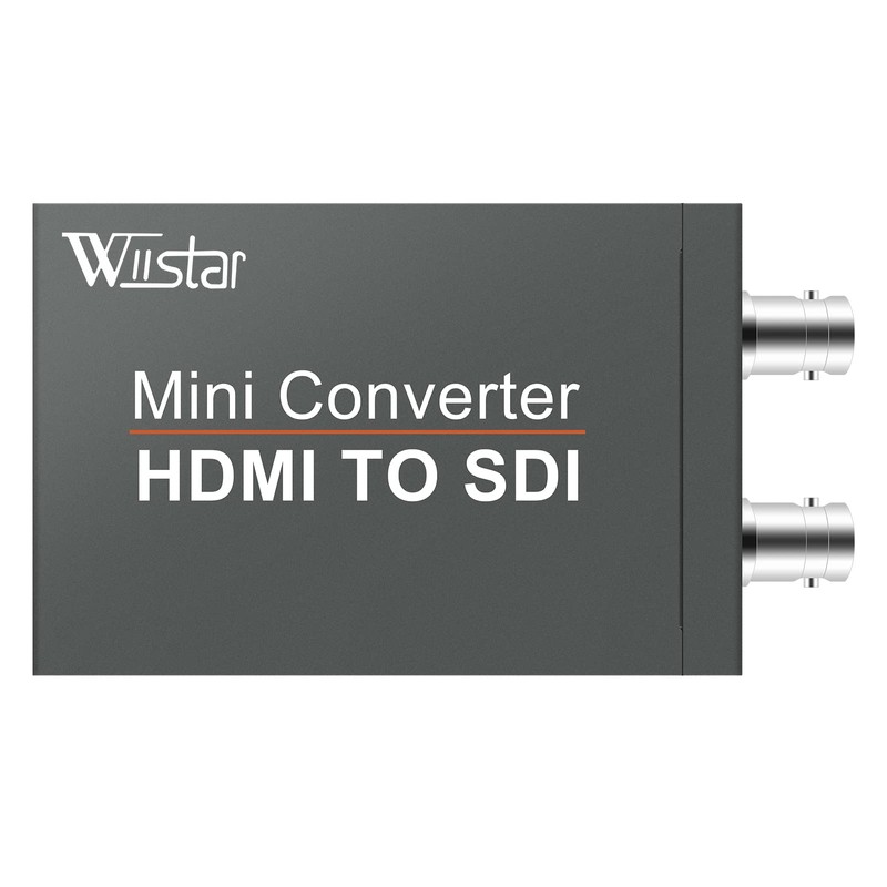 Wiistar HDMI to SDI(SD-SDI/HD-SDI/3G-SDI) Converter Mini HDMI 2 Input to