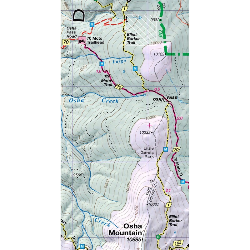 Taos Wheeler & Latir Peaks Trail Map