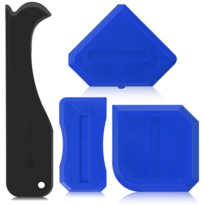 Outus 4 Pieces Silicone Caulking Tool Set Sealant Finishing Grout