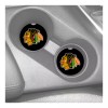 Unbranded CHICAGO BLACKHAWKS BLACK BACKGROUND SANDSTONE CAR COASTERS ABSORBENT SET