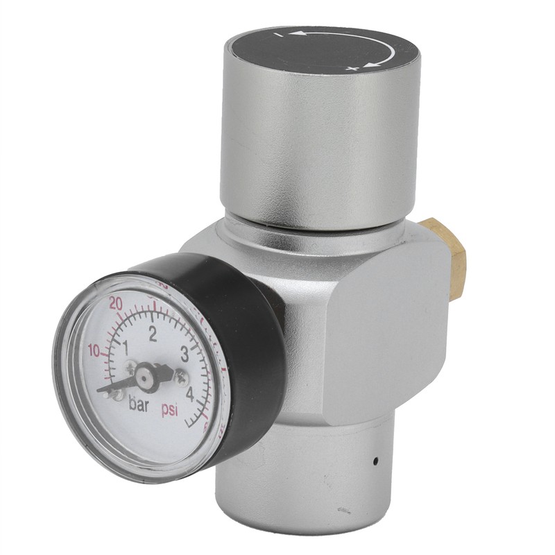 Mini CO2 Gas Regulator with CutOff Switch MFL3/8in to TR21x4