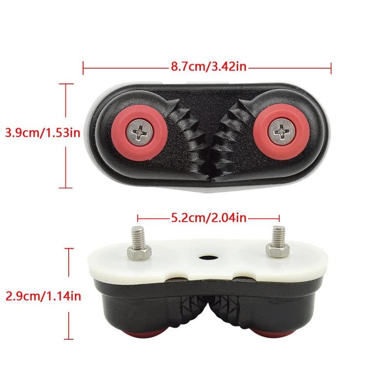 2 Pack Boat Cam Cleat, Aluminum Alloy Fast Entry Cam