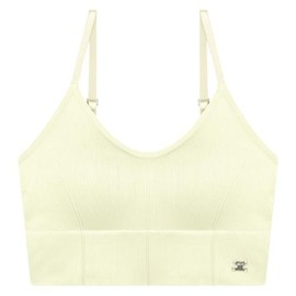 DOROSIWA Full Shot Bra Volume Up Support, Daily, Sports, Comfortable, Wireless, Full-Coverage, No Underwire, Push Up (Cream (Ivory), XL, 80-85)