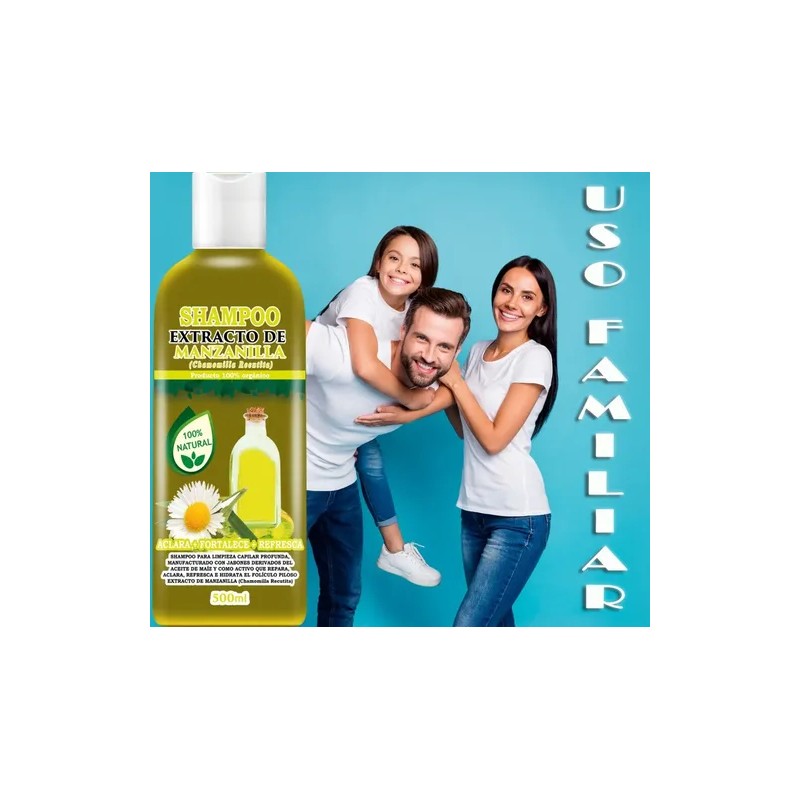 Shampoo Extracto De Manzanilla Natural 500ml Envió Gratis!