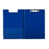 Esselte A4 Clipfolder with Cover, Rigid Plastic, Blue