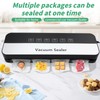 Vakuumierer, 6-in-1 Vakuumierer Lebensmittel Trocken-/Nassmodus, Lebensmittelfolien-Versiegelungsgerät mit Vakuumbeutel