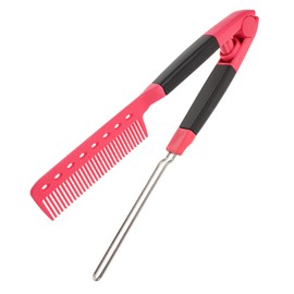 Outanaya Hair Straightening Tool Comb for Women Professional Hairdressing Comb for Styling and Straightening Elegant Design Comfortable Grip for Home Travel