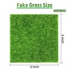 4 Packs Fake Grass for Crafts Artificial Garden Grass for