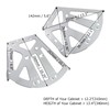 Coshar 2 Pair 3 Layers Shoes Drawer Cabinet Hinges Shoe
