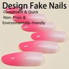 Generic HOMELOVING 24pcs Press on Nails, Almond Fake Nails with